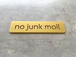 No Junk Mail Cutout 20x5cm