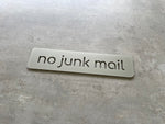 No Junk Mail Cutout 20x5cm