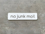 No Junk Mail Cutout 20x5cm