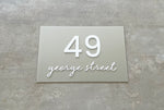 Personalised House Number - Script House Number 30x20cm